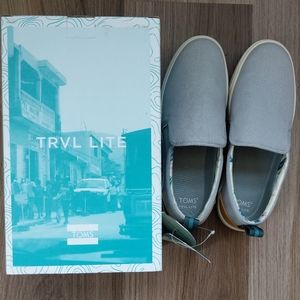 Toms Drizzle Grey Canvas TRVL LITE Low Slipon